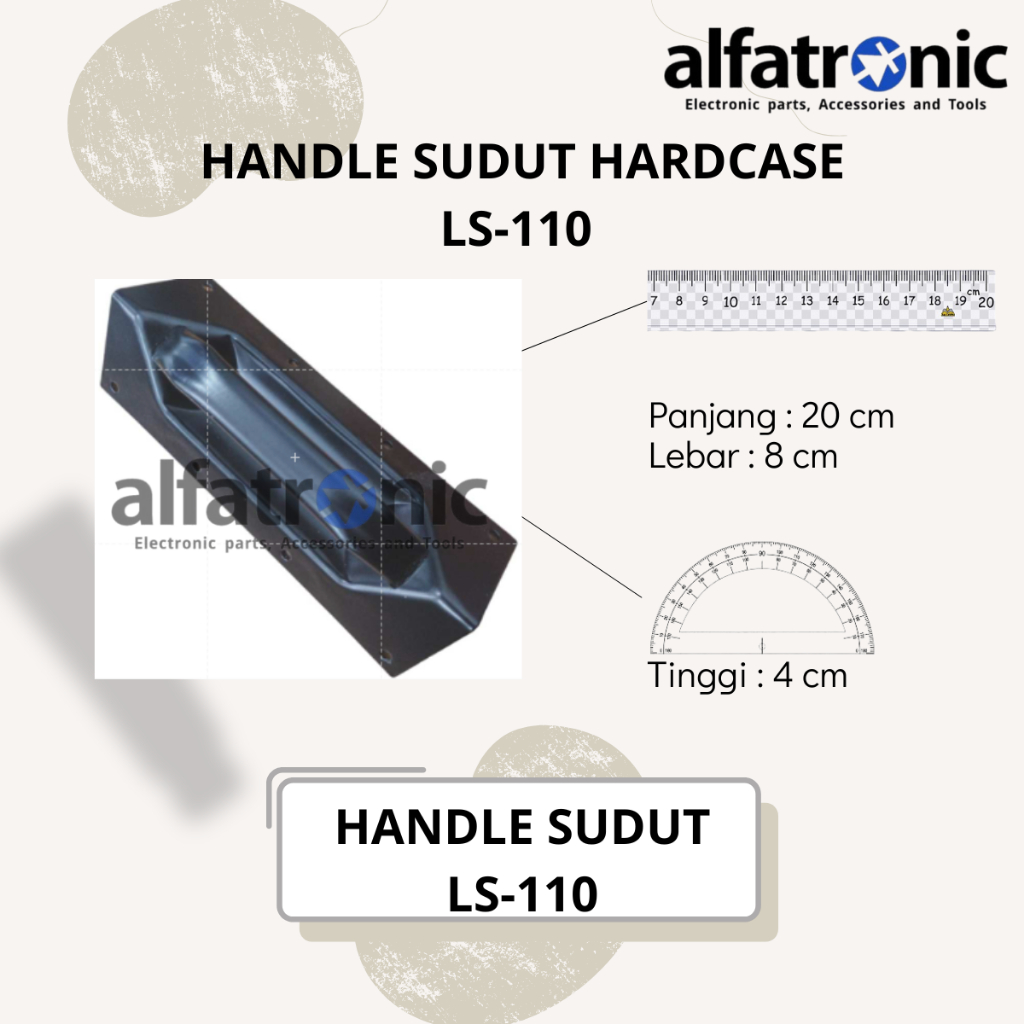HANDLE SUDUT HARDCASE THANOS SY-LS 110 BK