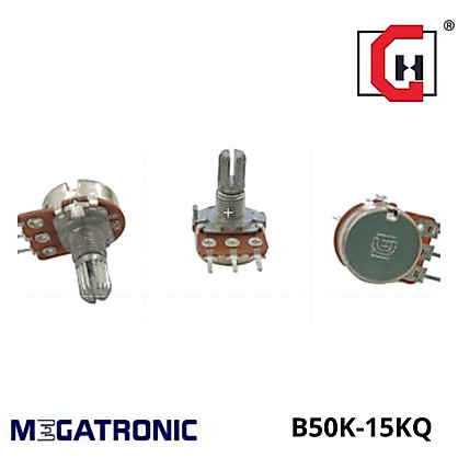 POT PUTAR METAL SHAFT GH RV16N-B50K-15KQ-CC-B-HX-ZX-YS MONO STANDART