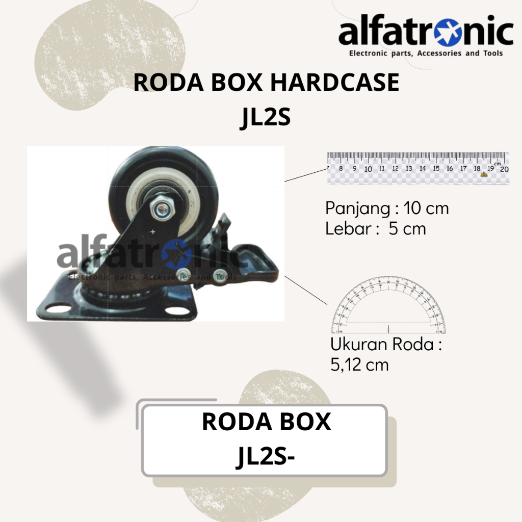 RODA HARDCASE THANOS 2" JL2S-PVC-BK31S + REM