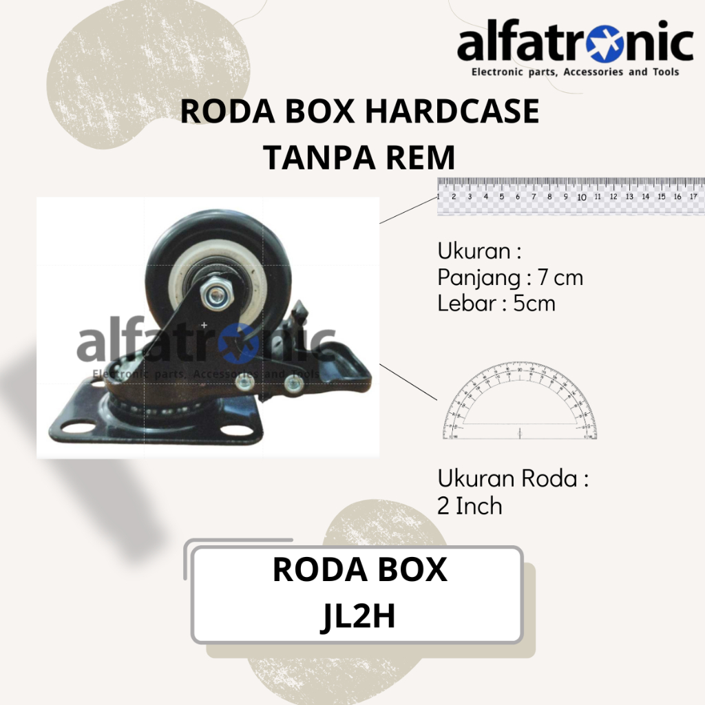 RODA HARDCASE THANOS 2" JL2H-PVC-BK23S - REM