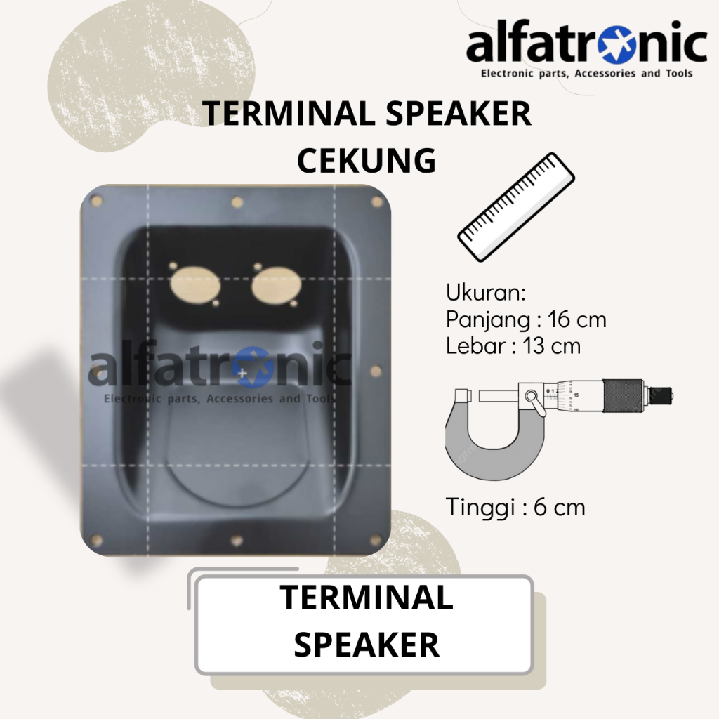 TERMINAL BOX SP BESI TEKUK THANOS 2 SPEAKON (UK 16X13CM)