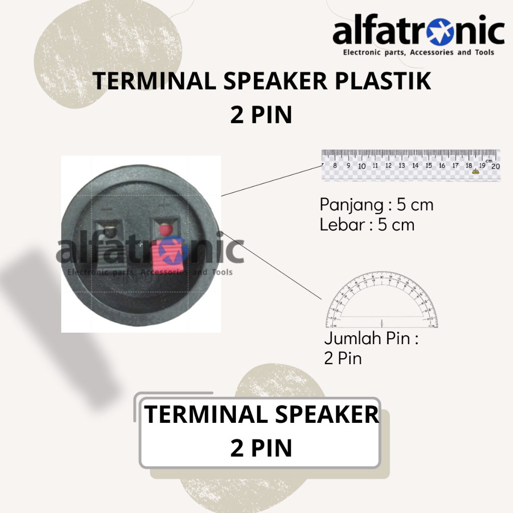 TERMINAL SP PLASTIK BULAT KECIL 2 PIN