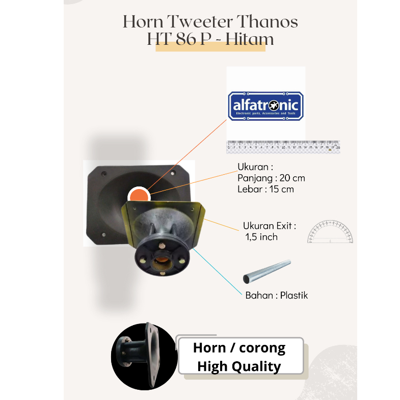 HORN TW THANOS HT 86P BLACK