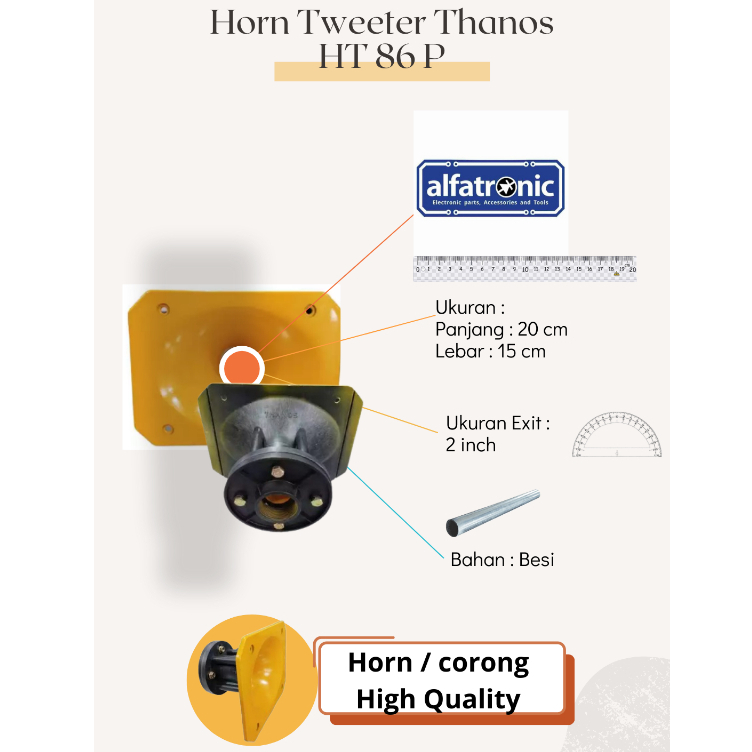 HORN TW THANOS HT 86P YELLOW