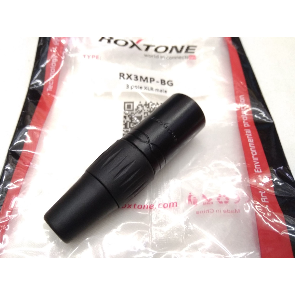 JACK CANON JANTAN HITAM PITA ROXTONE RX3MP-BG