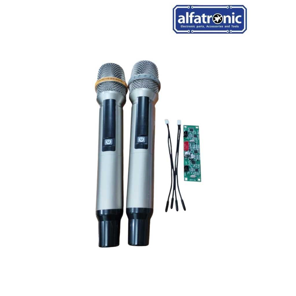 MIC HANDLE T-E45 FREQ 640-700MHz 2 HANDLE + MODULE RECEIVER TH 35 SILVER