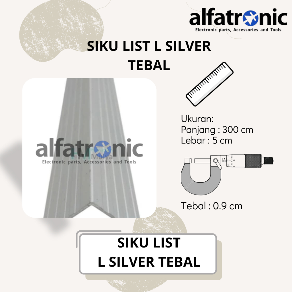 SIKU LIST HARDCASE ALUMNIUM THANOS L (26X26X0,9MM) @ 3 MTR