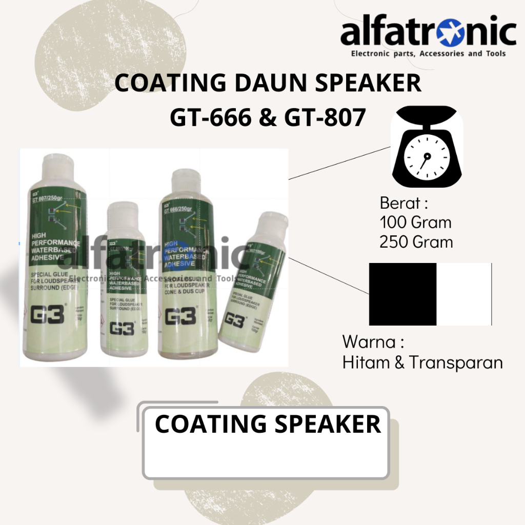 CAT COATING PELAPIS DAUN SPEAKER G3 GT 666 @100 ML