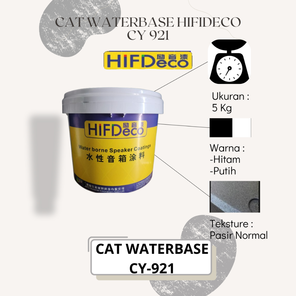 CAT WATERBASE HIFDECO ENTRANCE SANDTEX PAINT CY 921 BLACK (1DRUM=@5KG)