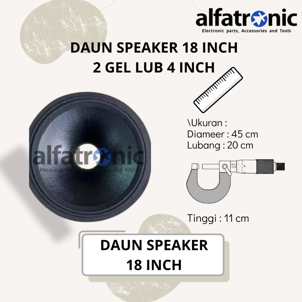 DAUN SP 18" G3 HY0371-18J-T 2 GEL LUBANG 4"